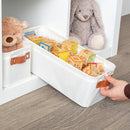 OrganiHaus Narrow Storage Bins 15x06in, Small Closet Bins for Shelves, Bathroom Storage Baskets for Shelves, Narrow Baskets, Fabric Organizer with Handles, Toilet Paper Organizer - 2 Pack, Off-White by TinyTreasures Baby Boutique