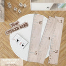 Personalized Wooden Ruler Growth Chart for Kids with Height Markers, Custom Name Growth Chart Hanging Decor for Baby Boy & Girl, Family Measuring Board Wood, Wall Meter for Children (56 in x 3,5 in) by TinyTreasures Baby Boutique