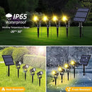 T-SUN Solar Spotlights, 4-in-1 Solar Landscape Spot Lights Outdoor Waterproof Auto ON/Off 5W Separate Solar Panel LED Lights, Solar Lights for Garden, Yard, Driveway, Pool Area(Warm White-3000K) by GreenHaven Gardens