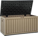 YITAHOME 90 Gallon Double-Wall Deck Box with Side Handles, Outdoor Large Storage for Patio Furniture Cushions, Garden Pool Accessories, Water Resistant & Lockable by CozyNest Decor