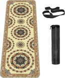 Non Slip Yoga Mat TPE Workout Mat for Men Women, Thick Workout Mat with Carrying Strap, Fitness Mats for Exercise, Yoga, Fitness, Pilates, Floor Workouts (72" x 24" x 6mm) by TinyTreasures Baby Boutique
