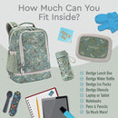 Bentgo Kids 2-in-1 Backpack & Insulated Lunch Bag - Durable 16” Backpack & Lunch Container in Unique Prints for School & Travel - Water Resistant, Padded & Large Compartments (Dino Fossils) by TinyTreasures Baby Boutique