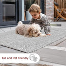 nuLOOM Oval 5' x 8' Solid Hand Braided Indoor/Outdoor Area Rug, Pet-Friendly, High Traffic, Weather Resistant, for Patio, Balcony, Bedroom, Living, Dining Room, Wynn Salt and Pepper by GreenHaven Gardens