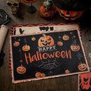 Umigy 6 Pcs Halloween Placemats 12"x18" Gothic Bat Placemats Kitchen Decoration Washable Witch Place Mats Rectangle Skull Table Mats for Halloween Dining Table Accessories(Classic) by CozyNest Decor