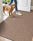 LUMI Indoor Door Mat 36"x56", Ultra Thin Low Profile Non-Slip Doormat for Home Entrance, Absorbent & Stain-Resistant Welcome Mats, Washable Entryway Mat for Front Door, Patio, Porch, Camel by CozyNest Decor