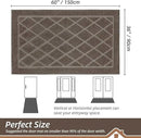 BEQHAUSE Dirt Trapper Door Mat 36" x 60", Doormat Non-Slip Entryway Rugs Washable, Dog Door Mat Stain Resistant and Absorbent Welcome Floor Mat for Front Back Door, Muddy Wet Shoes & Paws, Light Brown by CozyNest Decor