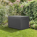 230 Gallon Deck Box Large Outdoor Storage for Patio Furniture,Outdoor Cushions,Garden Tools and Pool Supplies,Waterproof,Resin,Lockable(Black) by CozyNest Decor