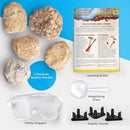 NATIONAL GEOGRAPHIC Break Open 5 Jumbo Geodes - Earth Science Kit with 5 Premium, Extra-Large Geodes with Crystals, Goggles & Display Stands, Science Gifts, Fun Stuff for Kids (Amazon Exclusive) by TinyTreasures Baby Boutique