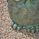 Christopher Knight Home Agnes Owl Garden Stool, Lightweight Concrete, Gold Patina Finish by CozyNest Decor