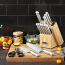 McCook® Knife Sets,German Stainless Steel Knife Block Sets with Built-in Sharpener by CozyNest Decor
