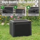 KAMABOKO 31 Gallon Outdoor Storage Box 2 Pack All-Weather Deck Box for Patio Furniture, Package Deliveries, Garden Tools, Pool Supplies & Cushions, Black by GreenHaven Gardens