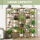 HOMKIRT Plant Stand Indoor Outdoor, 17 Tier Large Tall Plant Shelf for Indoor Plants Multiple, Wood Plant Stand Rack Holder Table for Living Room Garden Patio Window by GreenHaven Gardens