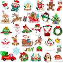 Window Clings Stickers for Kids Window Gel Clings Decals Thick Gel Clings Toddlers and Adults Classroom Home Nursery Airplane Birthday Party Supplies (Merry Christmas) by CozyNest Decor