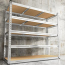 REIBII Garage Shelving, 5 Tier Storage Shelves Load 3000LBS, Adjustable Garage Shelving Heavy Duty, Metal Shelves Unit for Basement, Warehouse, 48" W x 72" H x 18" D, Galvanized by GreenHaven Gardens