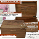 Mother's Garden for Mama - Personalized Gift for Mom, Custom Granny's Garden Gifts Birth Flowers, Memory Box, Wooden Storage Box with Hinged Lid, Mother's Day Gifts Unique for Mimi, 8x6x4 in by TinyTreasures Baby Boutique