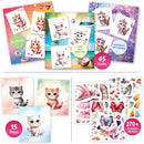 Sticker Dress Up Kitten - Kids Activity Book Learn Fashion Design for Kitten with Guides and 270+ Reusable Stickers. Gift for Girls Ages 5,6,7,8 by TinyTreasures Baby Boutique