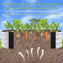 2mm Thick Fabric Garden Grow Bed Bags, 4x2x1 Ft Liners Designed For Outdoor Metal Raised Garden Beds, 60 Gallon Capacity Oval Large Vegetable Growing Boxes by GreenHaven Gardens
