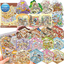 DIY 3D Sticker Scenes, 20 Sets (1500+) Cute Cartoon Stickers. Sticker Therapy. Create Your Own Mini Worlds. Perfect for Party Favors, Birthday Gifts for Adults & Kids by TinyTreasures Baby Boutique