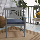 Sorra Home Sunbrella Bristol Square Chair Cushion (Set of 2) - Fade & Water Resistant, Outdoor & Indoor Patio Seat Cushion with Plush Foam - Spectrum Indigo (20" x 20" x 2.5") by GreenHaven Gardens