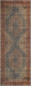 Keen Home Design 2x10 Rug - Machine Washable Runner Rug with Non-Slip Backing, Ideal for Hallway, Entryway, Kitchen, Laundry Room - Vintage, Easy Clean, Durable, Low Pile - (2'6" x 10') by CozyNest Decor