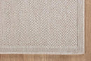 CAMILSON Easy Jute Rug 6x9, Indoor Outdoor Off-White Color Fiber Area Rugs for Living Room Patio and Bedroom Rug Herringbone Seagrass Woven Design Easy-Cleaning, Washable Outside Carpet Alfombras 6x9 by CozyNest Decor
