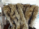 Brown Fur Throw Blanket & Bedspread - Brown Wolf Faux Fur - Light & Dark Browns Caramel & Coffee Colors - Faux Fur - Luxury Throw Blanket & Bedspread, Handmade in USA, 16406 by CozyNest Decor