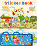 Benresive Reusable Sticker Books for Kids 2-4, Sticker Books for Toddlers 1-3 2-4, Toddler Travel Toys Activities Crafts Gifts - America Map, Fairy, My House by TinyTreasures Baby Boutique