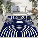 GENIMO Outdoor Rug 6' x 9' Waterproof for Patio Clearance, Reversible Lightweight Plastic Straw Camping Carpet, Large Area Rugs Mats for Rv, Backyard, Deck, Porch, Picnic, Balcony, Mix-Blue & White by CozyNest Decor
