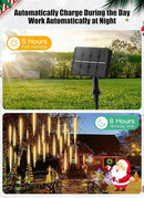 Solar Meteor Shower Lights 20 Tubes 16 Inch 720 LED Solar Christmas Lights Outdoor Waterproof, Snow Cascading String Lights for Outside Christmas Halloween House Tree Decoration, Warm White by GreenHaven Gardens