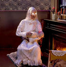 Haunted Hill Farm Life-Size Animatronic Gravely Granny by Tekky Halloween Decoration with Motion-Activated Sounds by CozyNest Decor