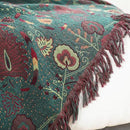 MSGKV Cotton Bed Blanket for Couch and Sofa Blankets for Living Room Bedroom Reversable Florals Throw 80"x90" Breathable Cozy Boho Blankets by CozyNest Decor