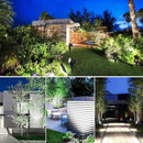 Solar Spot Lights Outdoor, 3-in-1 Garden Spotlights IP65 Waterproof 9.8ft Cable, 5W 4000mAh Separated Solar Panel, Auto On/Off for Tree Patio Yard Driveway Pathway Pool(Cold White 6000K) by GreenHaven Gardens