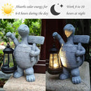 Solar Turtle Garden Outdoor Statues,Resin Turtles Figurine Decorations with Solar Lights Lantern, Outdoor Turtle Art Decor for Lawn,Yard, Unique Housewarming Gift for Garden Home by GreenHaven Gardens
