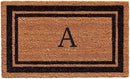 Calloway Mills 152963672A Black Border 36" x 72" Monogram Doormat Letter (A) by CozyNest Decor