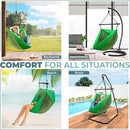 Sorbus Hanging Hammock Chair - Tree Pod Sensory Swing - Outdoor Camping Cacoon Chair - Collapsible and Lightweight Swings - Swinging Rocker Chairs for Camp, Travel, Hiking, Tent, Porch (500 lb Max) by GreenHaven Gardens