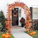 VINGLI Garden Arbor, Arch Archway for Wedding Ceremony Party, Steel Garden Trellis for Plant Climbing, Christmas Garden Decorations Pergola for Garden, Backyard, Lawn (Black, 75.5x22.8x94.5in) by GreenHaven Gardens