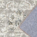 jinchan Hallway Runner Rug 3x8 Machine Washable Runner Rug Taupe Vintage Floral Design Non-Slip Low Pile Ultra-Thin for Kitchen Laundry Room Bedroom Farmhouse (3‘x8',Taupe) by TinyTreasures Baby Boutique