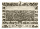 Vintage Map of Woodbury, New Jersey 1886