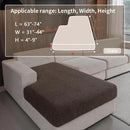 Couch Cushion Covers for Sectional Sofa, Stretch Soft Sofa Slipcovers Washable Wear-Resistant Universal Furniture Protector for Living Room(1 Piece Chaise Cover, Brown) by CozyNest Decor