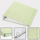 Vienrose Linen 3-Ring Photo Album Holds 190 Photos, 160 4x6 Photos and 30 6x8 Pictures, Picture Album with Multiple Size Pockets, Memory Book for Family Wedding Anniversary Baby, Green by TinyTreasures Baby Boutique