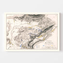 Vintage Map of the Battle of Rivoli, 1797