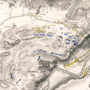 Vintage Map of the Battle of Rivoli, 1797