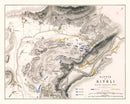 Vintage Map of the Battle of Rivoli, 1797