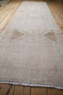 3.5x11.5 Vintage Distressed Oushak Rug Runner