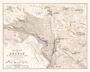 Vintage Map of the Battle of Arcole, 1796