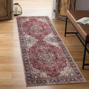 Keen Home Design 2x10 Rug - Machine Washable Runner Rug with Non-Slip Backing, Ideal for Hallway, Entryway, Kitchen, Laundry Room - Vintage, Easy Clean, Durable, Low Pile - (2'6" x 10') by CozyNest Decor