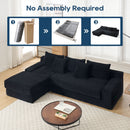 Modern L - Shaped Sectional Couch With Memory Foam