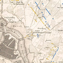 Vintage Map of the Siege of Mantua, 1796