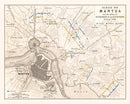 Vintage Map of the Siege of Mantua, 1796