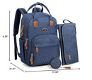 Dikaslon Diaper Bag Backpack with Portable Changing Pad, Pacifier Case and Stroller Straps, Large Unisex Baby Bags for Boys Girls, Multipurpose Travel Back Pack Moms Dads, Peacock blue by TinyTreasures Baby Boutique